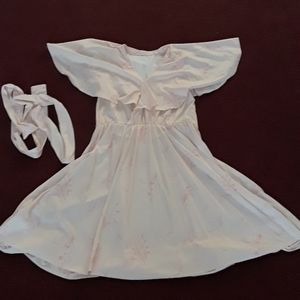 Vintage handmade dress with belt